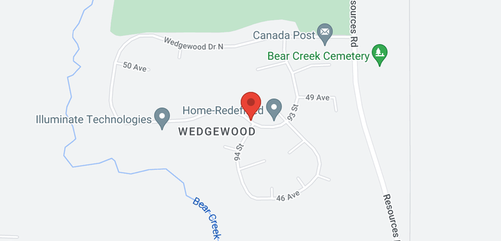 map of 9324  Wedgewood Drive South ...